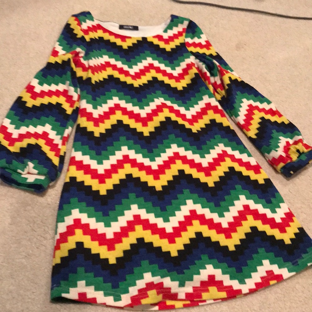 Multicolor sweater dress